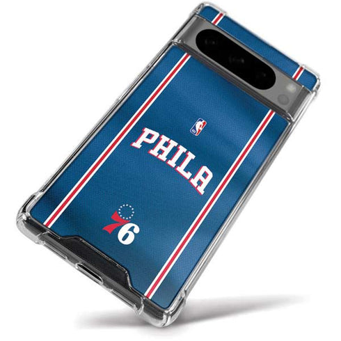 NBA Philadelphia 76ers Jersey Google Pixel 8 Pro Clear Case